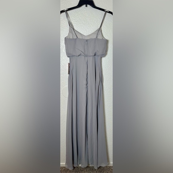 NWT Birdy Grey Gwennie Dress in Chiffon Silver - Picture 5 of 6